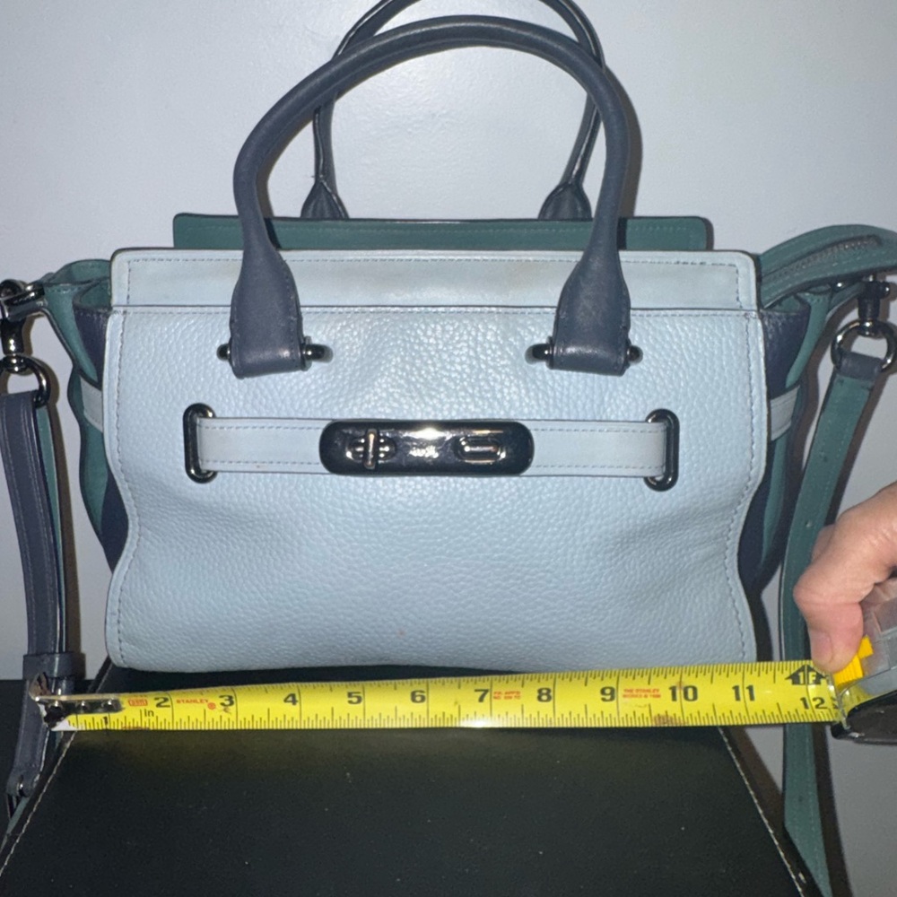 Coach Gray and Black Shoulder Bag Swagger crossbody